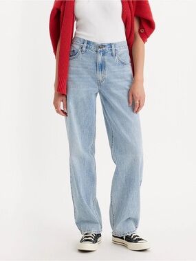 LIKE NEW Levi’s Baggy Dad Jeans, Light Wash/Fan Flare, Size 23” x 30”